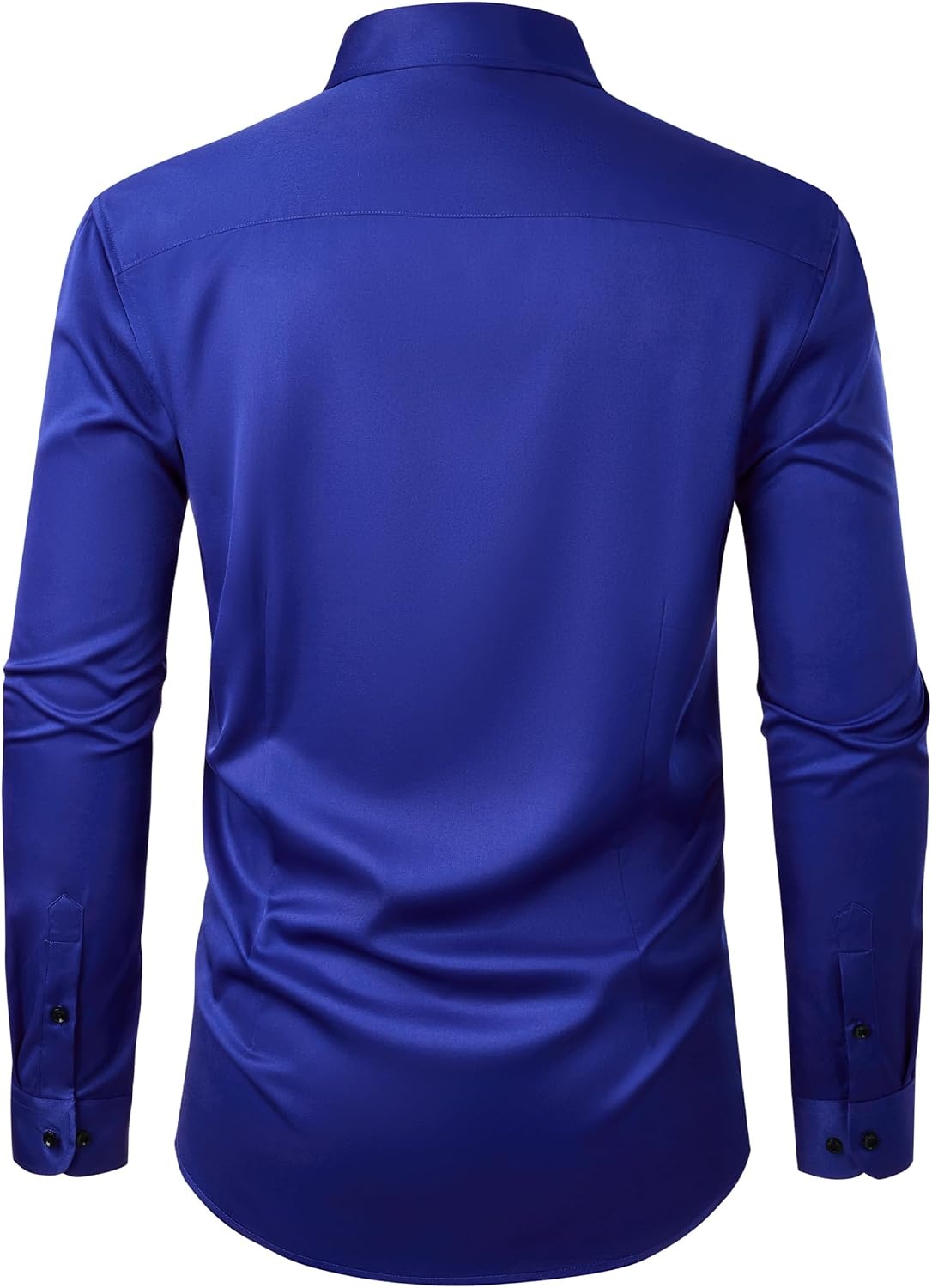 image:imageMens Dress Shirts Odor Resistant Long Sleeve Button Down Shirt StretchyRoyal Blue