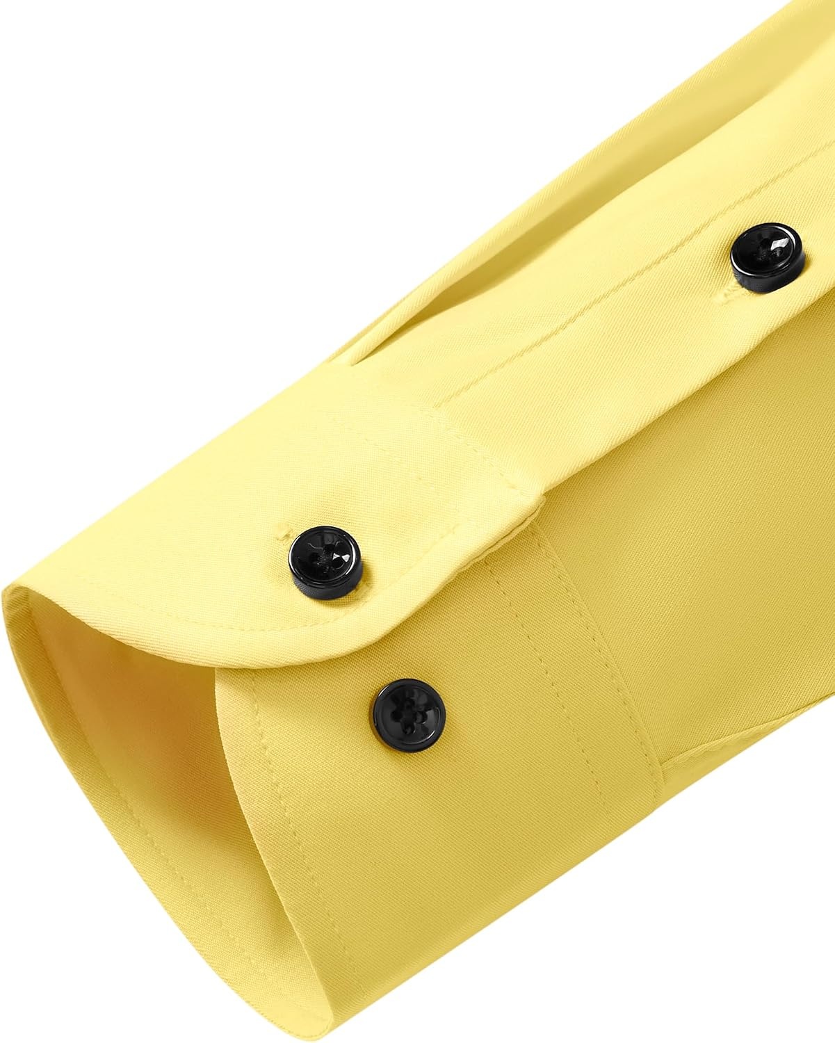 image:imageMens Dress Shirts Odor Resistant Long Sleeve Button Down Shirt StretchyYellow