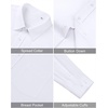 Alimens & Gentle Big and Tall Dress Shirts for Men with Pocket(2XL-6XL B＆T)(White)