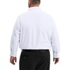 Alimens & Gentle Big and Tall Dress Shirts for Men with Pocket(2XL-6XL B＆T)(White)