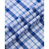 Alimens & Gentle Plaid Mens Short Sleeve Button Down Shirts with Pocket(Blue Navy Plaid)
