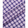 Alimens & Gentle Plaid Mens Short Sleeve Button Down Shirts with Pocket(Blue Red Gingham)