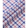 Alimens & Gentle Plaid Mens Short Sleeve Button Down Shirts with Pocket(Navy Red Plaid)