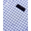 Alimens & Gentle Plaid Mens Short Sleeve Button Down Shirts with Pocket(Navy Red Small Plaid)