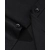 Mens Dress Shirt Long Sleeve Wrinkle Free Stretch Button Down Shirts(Black)