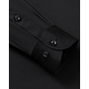 Mens Dress Shirt Long Sleeve Wrinkle Free Stretch Button Down Shirts(Black)