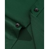 Mens Dress Shirt Long Sleeve Wrinkle Free Stretch Button Down Shirts(Green)