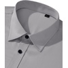 Mens Dress Shirt Long Sleeve Wrinkle Free Stretch Button Down Shirts(Grey)