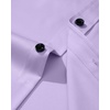 Mens Dress Shirt Long Sleeve Wrinkle Free Stretch Button Down Shirts(Lavender)