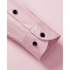 Mens Dress Shirt Long Sleeve Wrinkle Free Stretch Button Down Shirts(Pink)