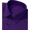 Mens Dress Shirt Long Sleeve Wrinkle Free Stretch Button Down Shirts(Purple)