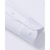 Mens Dress Shirt Long Sleeve Wrinkle Free Stretch Button Down Shirts(Solid White)
