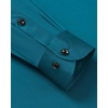 Mens Dress Shirt Long Sleeve Wrinkle Free Stretch Button Down Shirts(Teal)