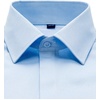 Men’s Dress Shirts French Cuff Regular Fit Formal Tuxedo Cufflinks Shirt(Twilled Blue)