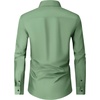 Men’s Dress Shirts Long Sleeve Wrinkle Free Business Button Down Shirt(Grayish Green)
