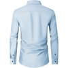 Men’s Dress Shirts Long Sleeve Wrinkle Free Business Button Down Shirt(Light Blue)