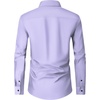 Men’s Dress Shirts Long Sleeve Wrinkle Free Business Button Down Shirt(Light Purple)