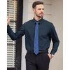 Men’s Dress Shirts Long Sleeve Wrinkle Free Business Button Down Shirt(Navy Blue)