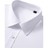 Mens Dress Shirts Odor Resistant Long Sleeve Button Down Shirt, Stretchy(Classic White)