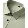 Mens Dress Shirts Odor Resistant Long Sleeve Button Down Shirt, Stretchy(Sage Green)