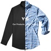 Mens Dress Shirts Wrinkle Free Stretch Long Sleeve Shirt Business Casual(Black)
