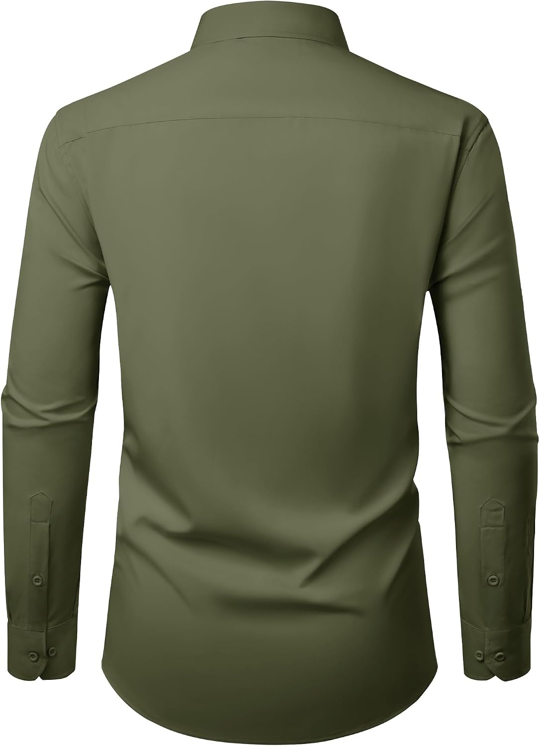 image:imageAlimens amp Gentle Mens Dress Shirt Long Sleeve Button Down Shirt with PocketArmy Green