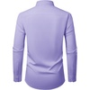 Alimens & Gentle Mens Dress Shirt Long Sleeve Button Down Shirt with Pocket(Lavender)