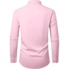 Alimens & Gentle Mens Dress Shirt Long Sleeve Button Down Shirt with Pocket(Pink)