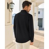 Alimens & Gentle Black Dress Shirt UPF 50+ Sun Protection Shirt Formal 4-Way Stretch Long Sleeve Office Button Down Shirt