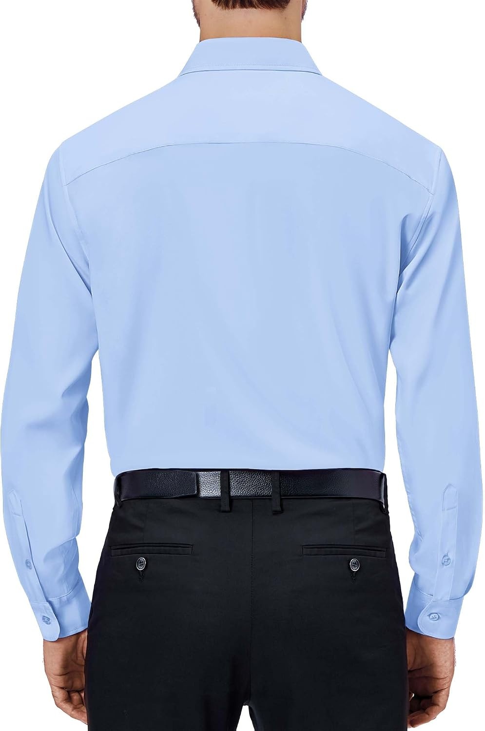 image:imageAlimens amp Gentle Mens Dress Shirts Long Sleeve Stretch Button Down ShirtBlue