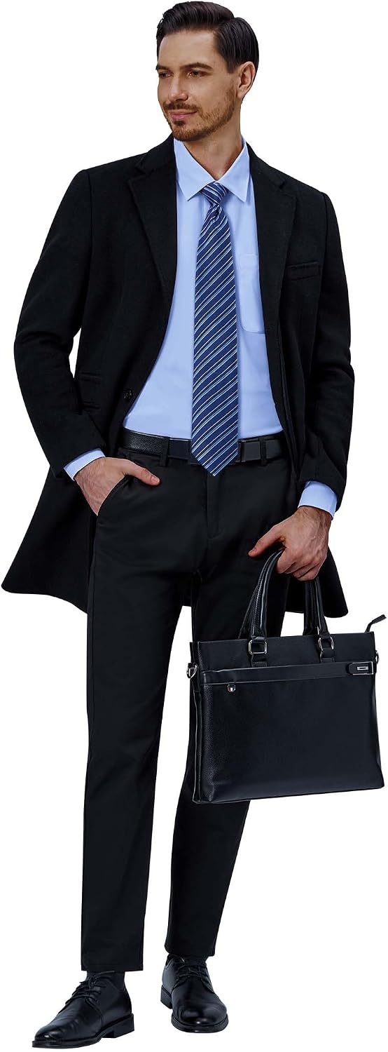 image:imageAlimens amp Gentle Mens Dress Shirts Long Sleeve Stretch Button Down ShirtBlue