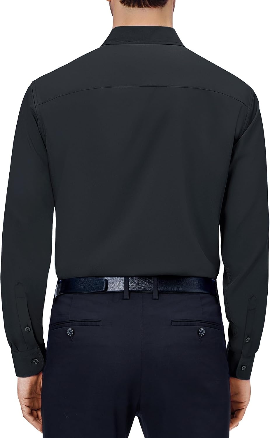 image:imageAlimens amp Gentle Mens Dress Shirts Long Sleeve Stretch Button Down ShirtCarbon Grey