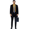 Alimens & Gentle Mens Dress Shirts Long Sleeve Stretch Button Down Shirt(Bright Yellow)