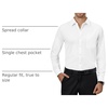 Alimens & Gentle Mens Dress Shirts Long Sleeve Stretch Button Down Shirt(Ivory)