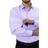 Alimens & Gentle Mens Dress Shirts Long Sleeve Stretch Button Down Shirt(Lavender)