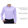Alimens & Gentle Mens Dress Shirts Long Sleeve Stretch Button Down Shirt(Lavender)