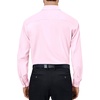 Alimens & Gentle Mens Dress Shirts Long Sleeve Stretch Button Down Shirt(Pink)