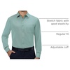 Alimens & Gentle Mens Dress Shirts Long Sleeve Stretch Button Down Shirt(Sage Green)