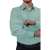 Alimens & Gentle Mens Dress Shirts Long Sleeve Stretch Button Down Shirt(Sage Green)