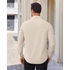 Alimens & Gentle Stretch Dress Shirt for Men Button Down Long Sleeve Shirt(Beige)