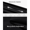 Alimens & Gentle Stretch Dress Shirt for Men Button Down Long Sleeve Shirt(Black)