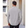 Alimens & Gentle Stretch Dress Shirt for Men Button Down Long Sleeve Shirt(Light Grey)