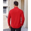 Alimens & Gentle Stretch Dress Shirt for Men Button Down Long Sleeve Shirt(Red)