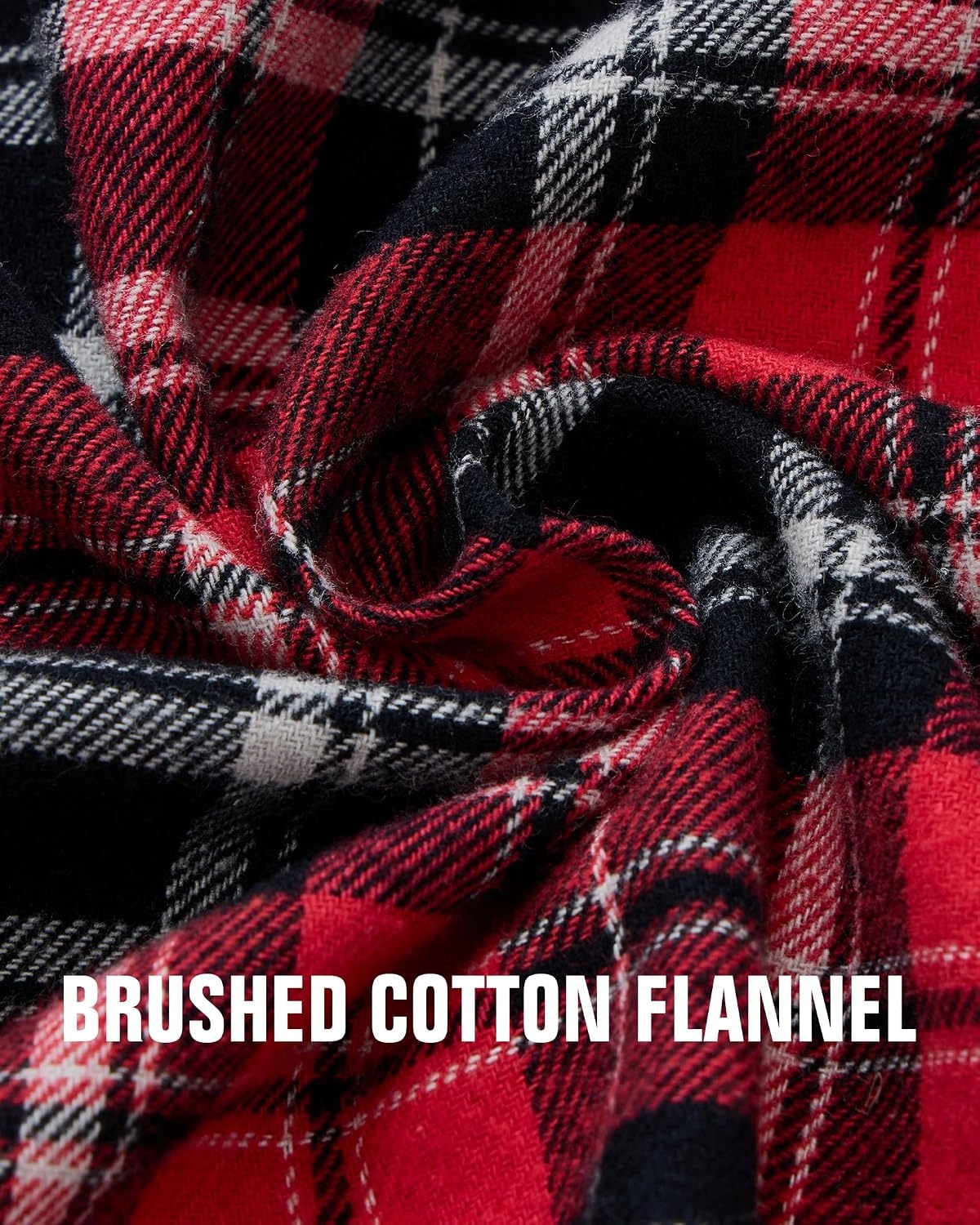 image:imageAlimens amp Gentle Mens Flannel Button Down Long Sleeve Casual Plaid ShirtRed Black