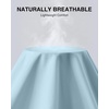 Men’s Cotton Dress Shirt Long Sleeve Wrinkle Free Button Down Shirts(Light Blue)