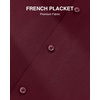 Men’s Cotton Dress Shirt Long Sleeve Wrinkle Free Button Down Shirts(Wine Red)