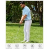 Mens Polo Shirts Dry Fit Breathable Printed Golf Shirt Summer(Blue Golf)