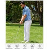 Mens Polo Shirts Dry Fit Breathable Printed Golf Shirt Summer(Blue Hawaii Ocean)