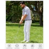 Mens Polo Shirts Dry Fit Breathable Printed Golf Shirt Summer(Light Blue Golf)