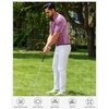 Mens Polo Shirts Dry Fit Breathable Printed Golf Shirt Summer(Pink Paisley)